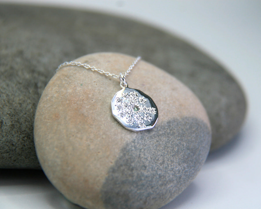 Stelliferous Necklace in Rainbow Moonstone, Cubic Zirconia + Sterling Silver