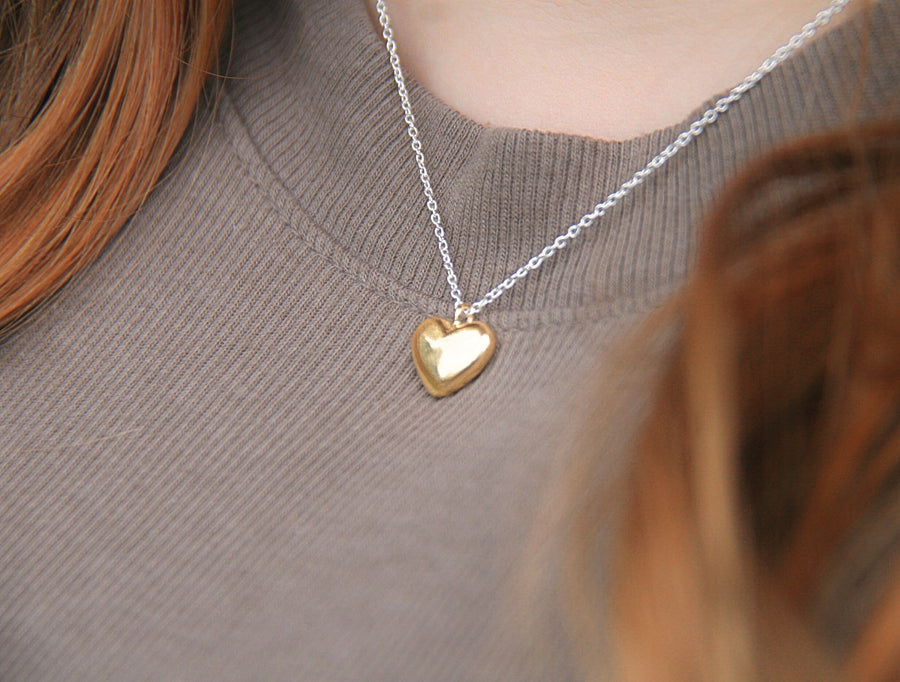 Expect Miracles Necklace in Gold + Sterling Silver