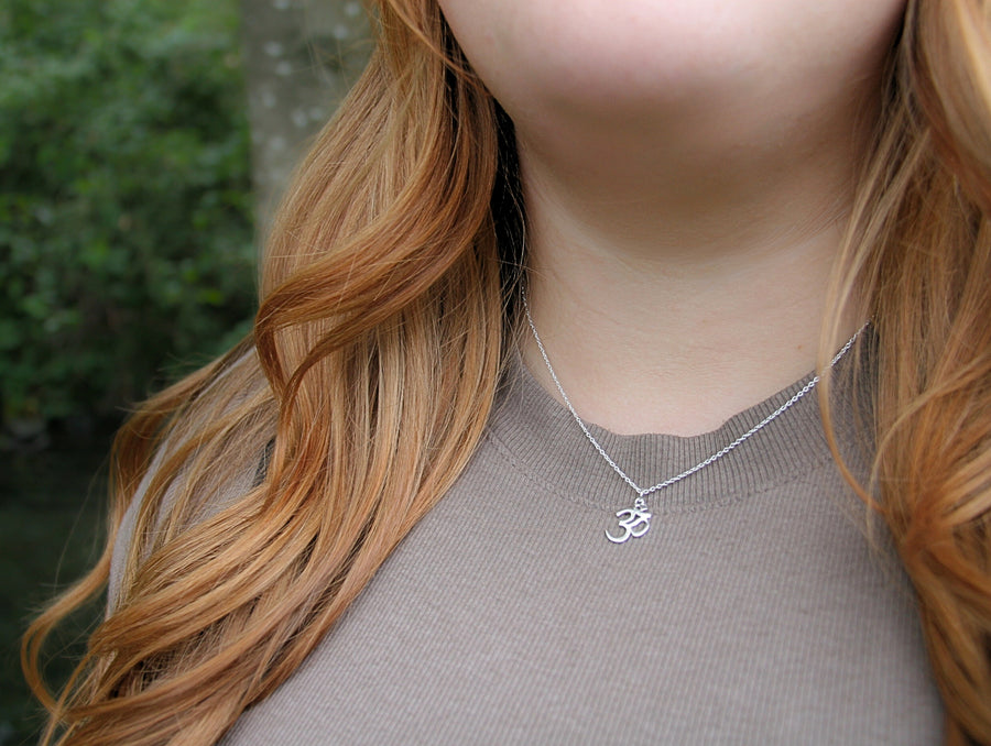 Ohm Necklace in Sterling Silver