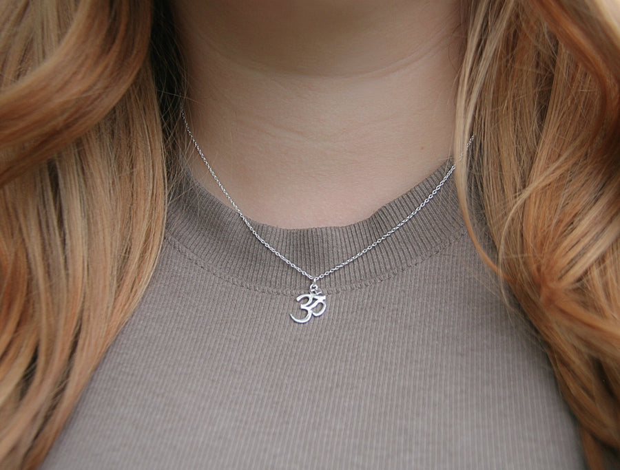 Ohm Necklace in Sterling Silver