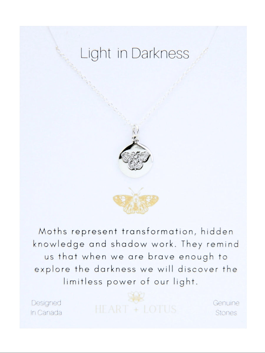 Light in Darkness Necklace in Sterling Silver