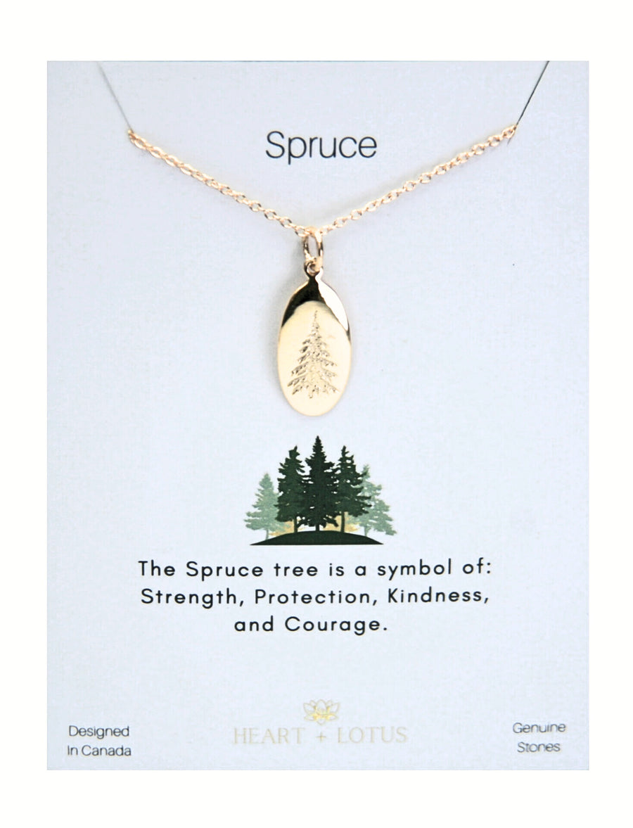 Spruce Necklace in Gold