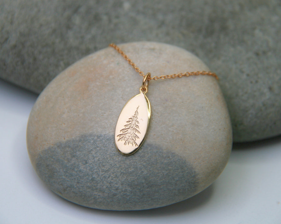 Spruce Necklace in Gold