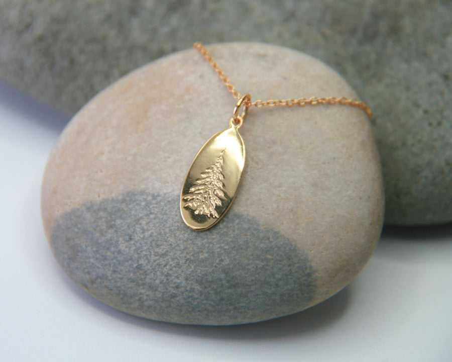 Spruce Necklace in Gold