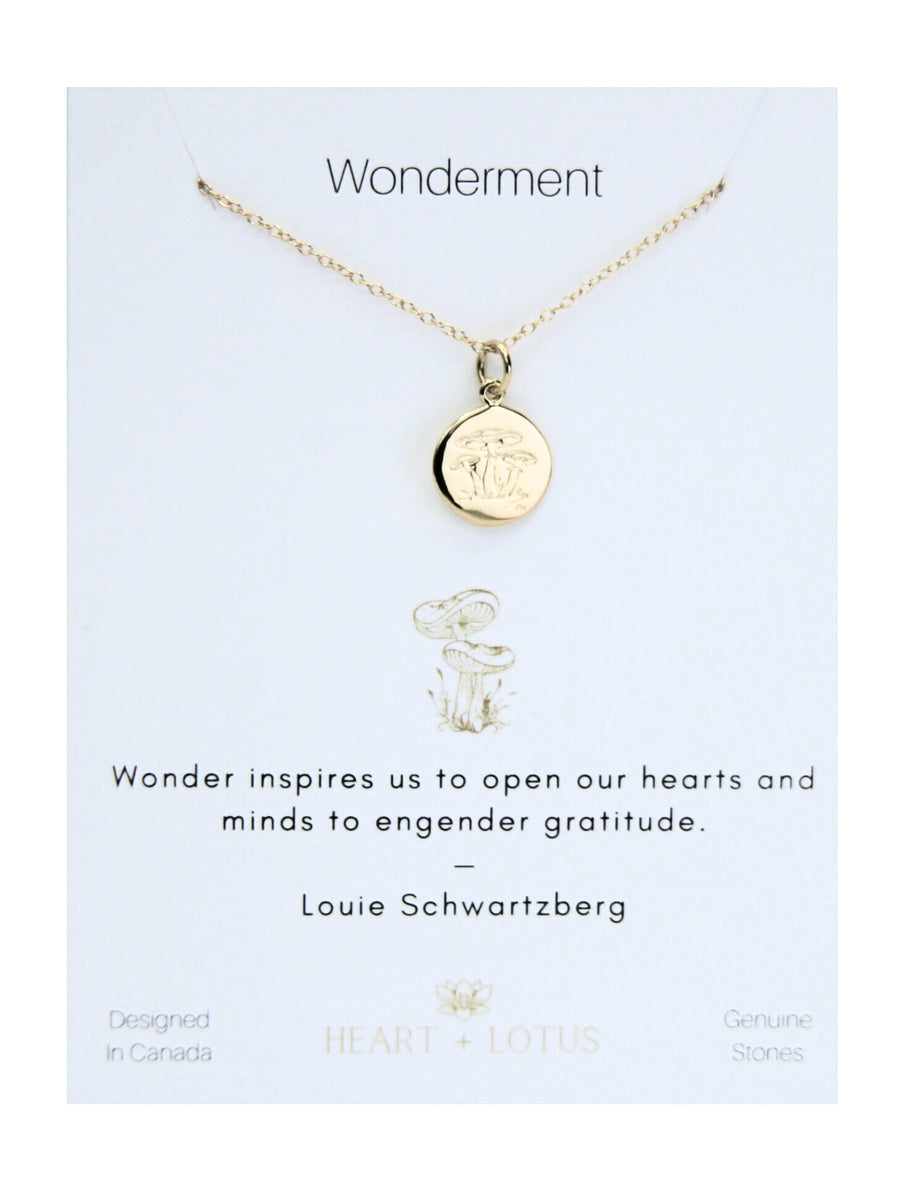 Wonderment Necklace in Gold Circle