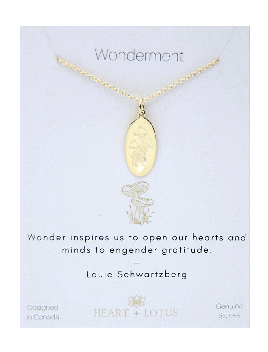 Wonderment Necklace in Gold Oval