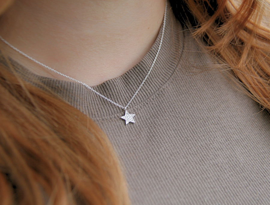 Shining Star Necklace Sterling Silver